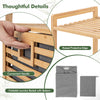 Bamboo tilt-out laundry hamper with foldable basket, convenient handle, and raised edge for easy access and ventilation.