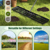 Lawn leveling rake with a wide plate and sturdy metal frame, ideal for gardens, farms, and golf courses.
