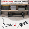 Lawn mower lift jack with a foldable design, heavy-duty metal, and 880 lbs capacity for easy maintenance and storage.