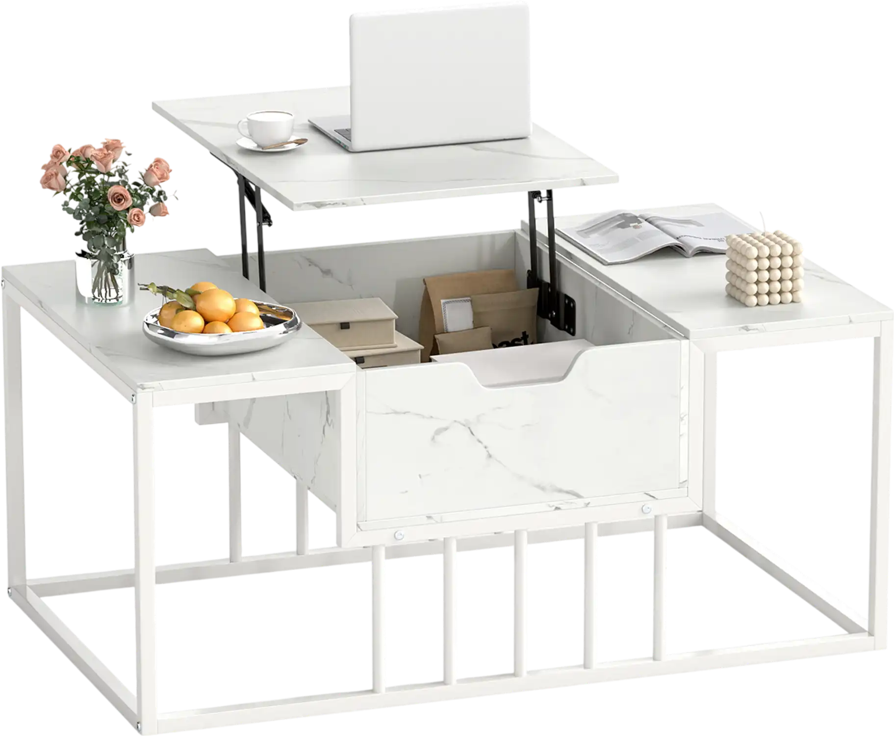 Costway Lift Top Coffee Table Hidden Storage Modern Center Table 99433953 New
