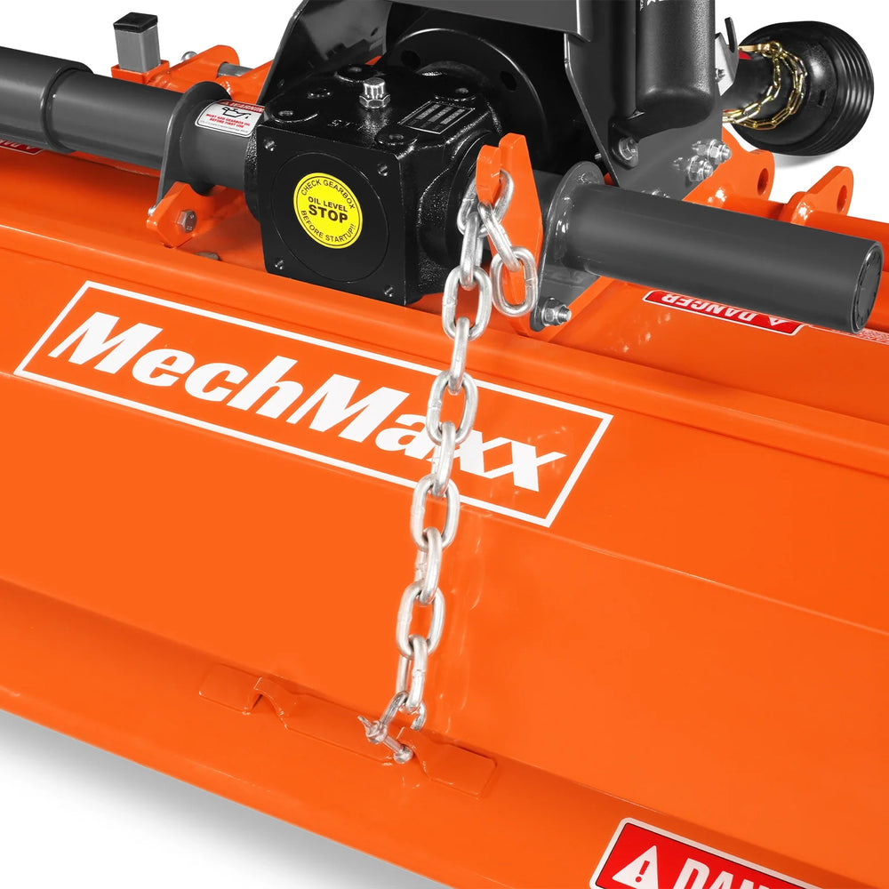 53 in Rotary Tiller,  3 Point Hitch Cat.1,  Chain Drive,  PTO Shaft Included with Shear Bolt,  18-35 HP,  LRT53