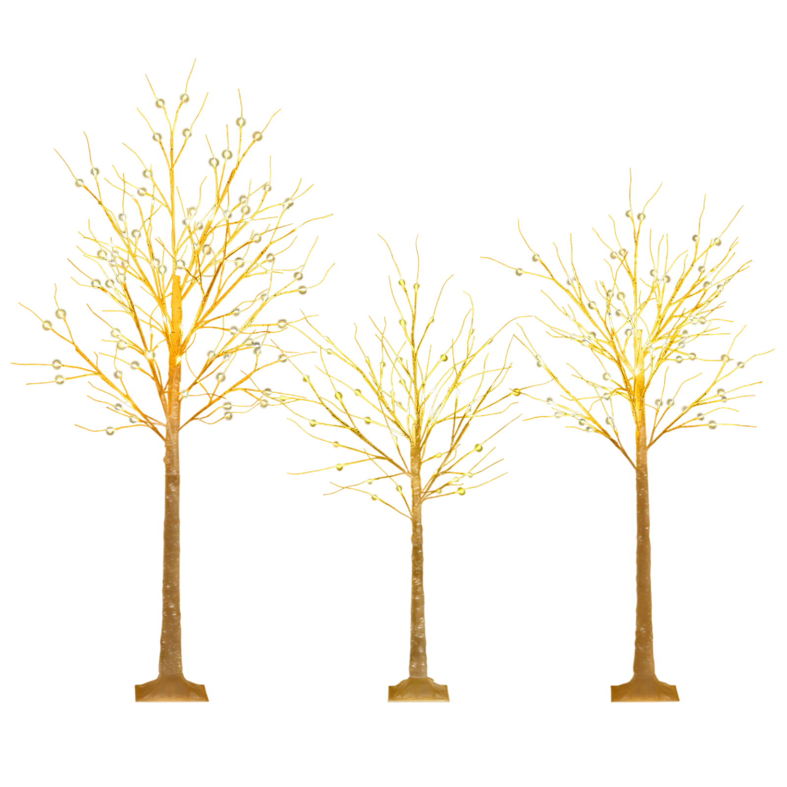 Costway Pre-Lit Birch Christmas Tree Set 4'/5'/6' 20563671 New