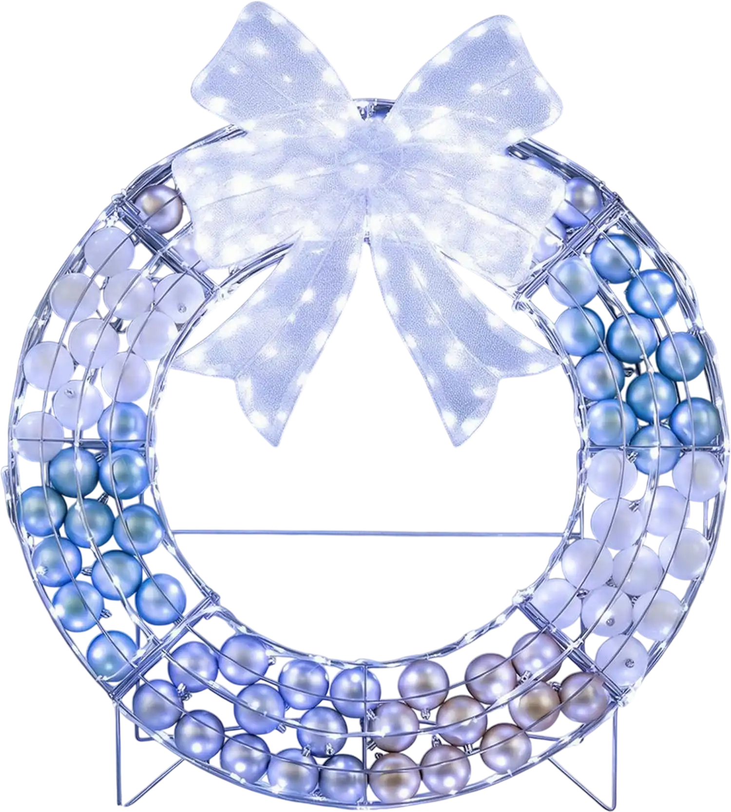 Costway Lighted Christmas Wreath 332 LED Lights 34345834 New