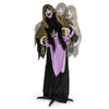Lighted animated Halloween vampire decoration with child design, made of durable polyester, perfect for outdoor yard.