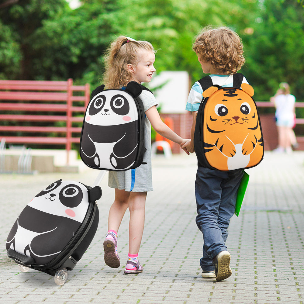 Lightweight and Portable Rolling Suitcase for Children-White - Gallery View 1 of 10