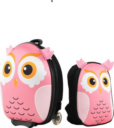 Costway Kids Rolling Suitcase Lightweight Portable Luggage 47296813 New