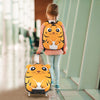 Lightweight and Portable Rolling Suitcase for Children-Yellow - Gallery View 1 of 9