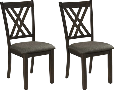 Costway Linen Fabric Upholstered Wooden Dining Chairs Set of 2 Rubber Wood Frame 45493790 New