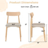 Linen fabric upholstered dining chair with padded seat and curved back, featuring oak legs, ideal for dining rooms.
