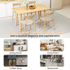 Linen fabric upholstered dining chair set of 4 with padded seats and curved backs, ideal for dining rooms and.