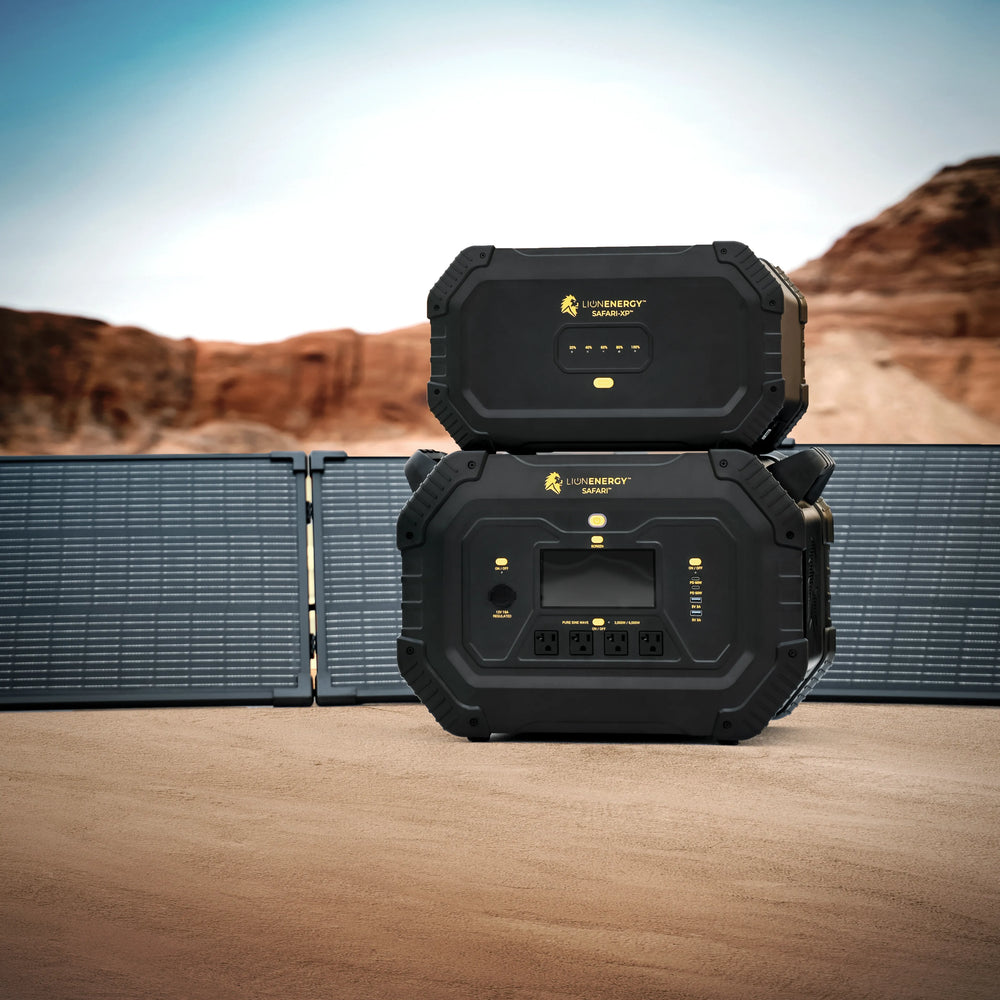 Lion Energy Safari 3000W/1612Wh Solar Generator with LiFePO4 Battery RFB
