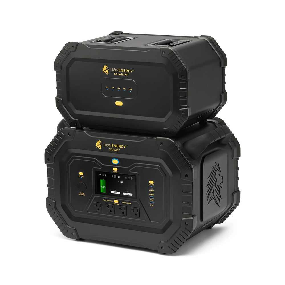 Lion Energy Safari 3000W/1612Wh Solar Generator with LiFePO4 Battery RFB