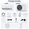 Lithzen 12000 BTU mini split air conditioner with WiFi, featuring 7 modes, inverter compressor, and quiet operation.