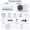 Lithzen 18000 BTU mini split air conditioner and heater with WiFi, featuring inverter technology and 7 operating modes.