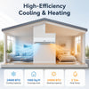 Lithzen 24000 BTU mini split air conditioner and heater with WiFi, featuring inverter technology for energy efficiency.