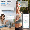 Lithzen 24000 BTU mini split air conditioner with WiFi, featuring quiet operation, customizable airflow, and energy-efficient heating.