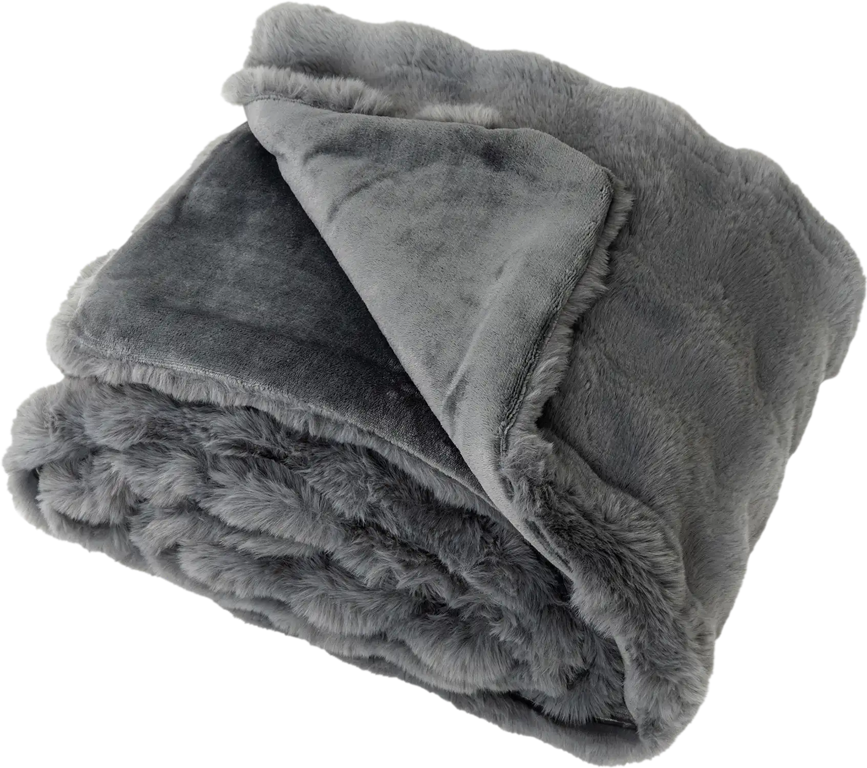 Costway Luxury Fuzzy Plush Rabbit Fur Bubble Blanket Throw 60