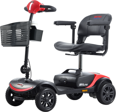 Metro Mobility M1 Lite Mobility Scooter 4-Wheel Electric 24V 12Ah 300W 4.97 MPH 10 Mile Range Manufacturer RFB
