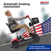 Metro Mobility M1 Lite Mobility Scooter 4-Wheel Electric 24V 12Ah 300W 4.97 MPH 10 Mile Range Manufacturer RFB