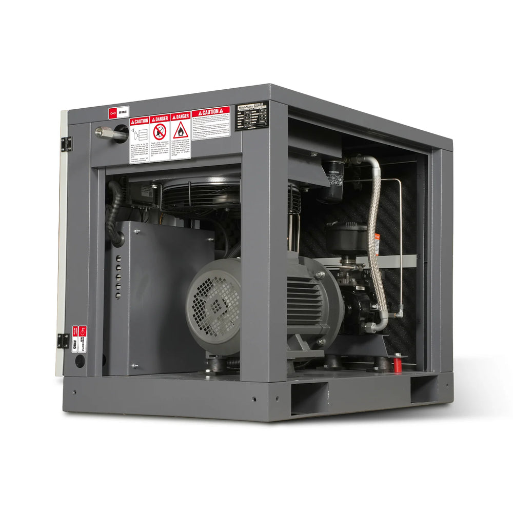 10HP Rotary Screw Air Compressor - 32 CFM,  116 PSI,  460V 3-Phase | Industrial-Grade