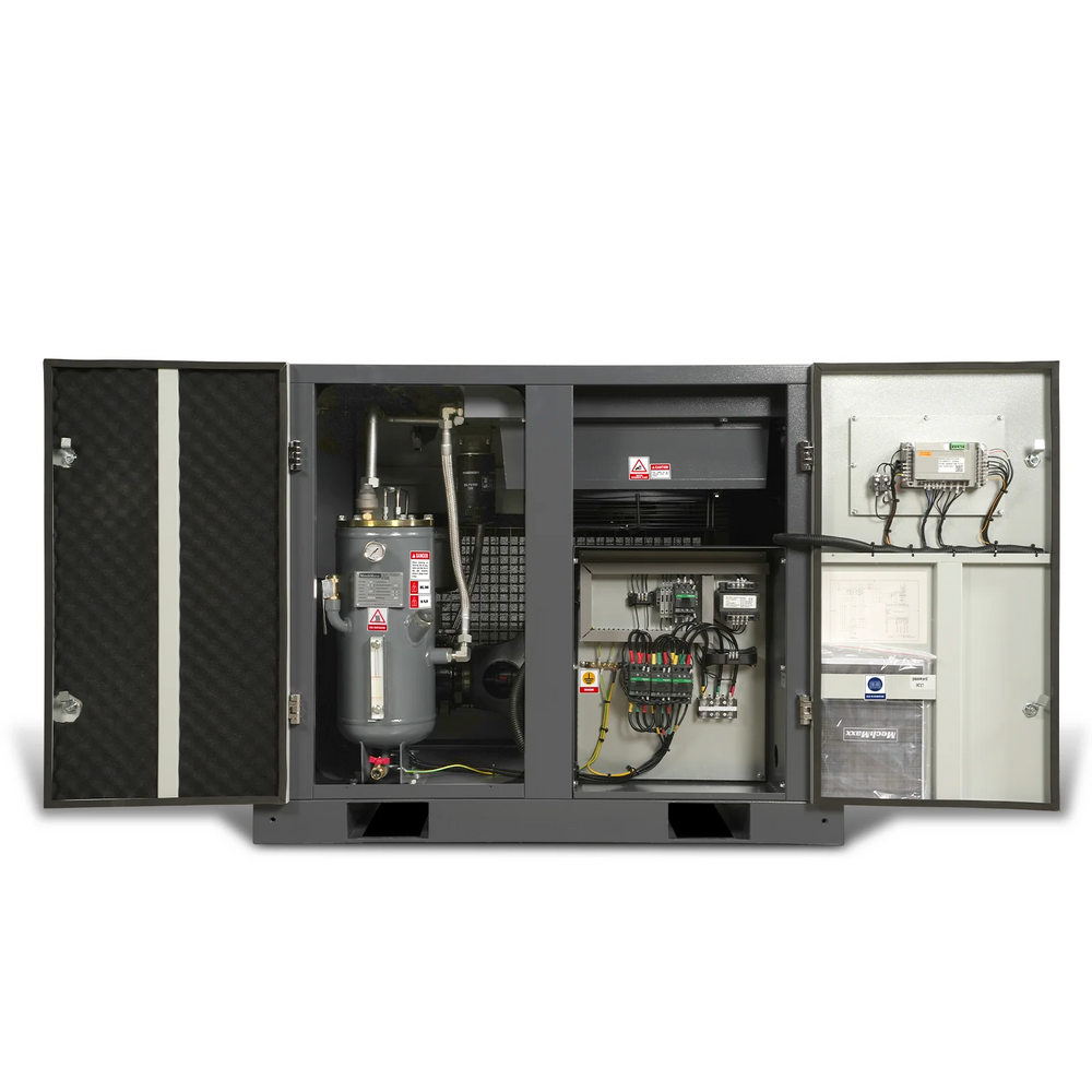 15HP Rotary Screw Air Compressor - 45 CFM,  116 PSI,  460V 3-Phase | Industrial-Grade