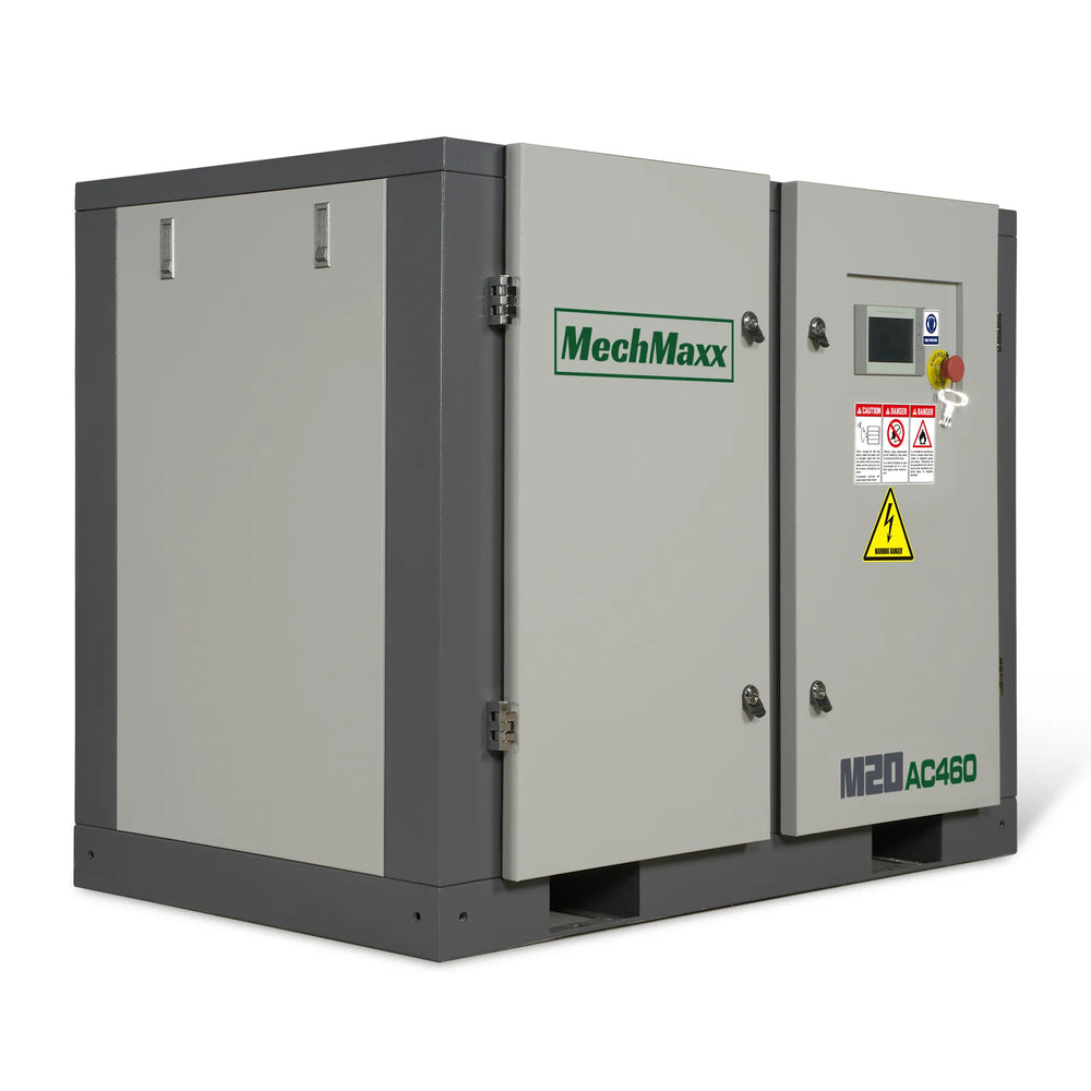 20HP Rotary Screw Air Compressor - 78 CFM,  116 PSI,  460V 3-Phase | Industrial-Grade
