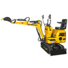 Mini Compact Excavator Loncin 300cc 9hp Engine, 43.3" Max. Digging Depth, 0.6Ton, 1345 LBS Operating Weight, MEC06