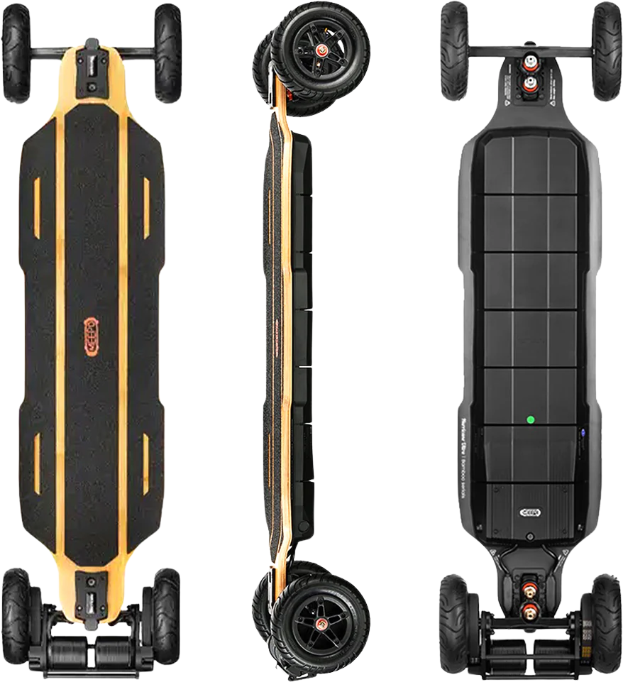 Meepo Ninja Hurricane Bamboo Pro Series Electric Skateboard Dual 3500W Motors 32 MPH 31 Miles 725.8Wh New