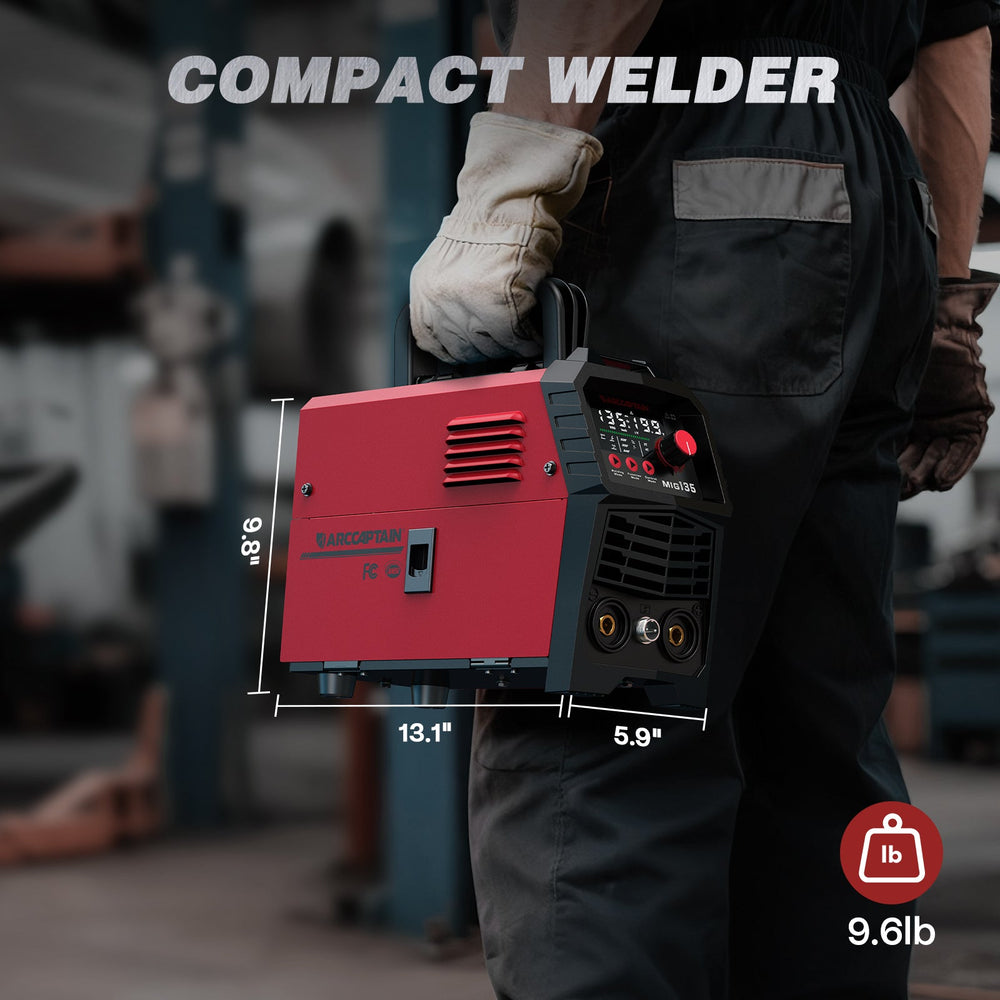 Arccaptain MIG135 Three in One 110V Gasless MIG Welder