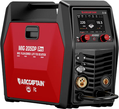 Arccaptain MIG205DP Pro MIG Welder Multi-Process Double Pulse For Alumnium 120V/240V New