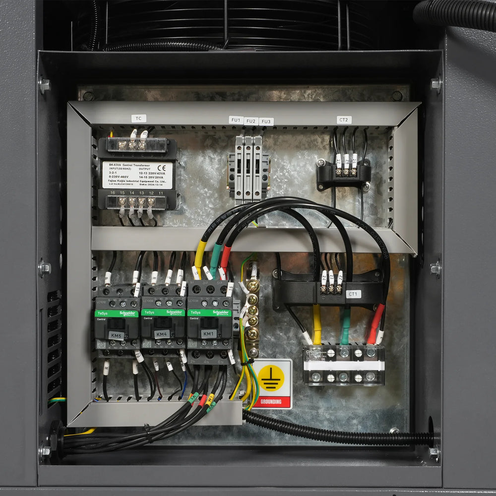 10HP Combined Rotary Screw Air Compressor with Dryer & 66-Gal ASME Tank | 32 CFM,  116 PSI,  230V 3-Phase - Industrial Grade