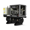 10HP Combined Rotary Screw Air Compressor with Dryer & 66-Gal ASME Tank | 32 CFM,  116 PSI,  460V 3-Phase - Industrial Grade