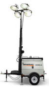Generac Mobile Light Tower 6kW Diesel Vertical 1000W LED with Mitsubishi Engine & Electric Winch MLT4060MVLED-STD4 New