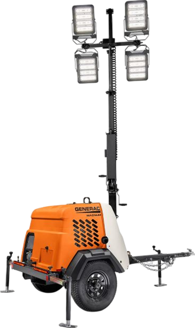 Generac MLT6SMDS-STD Mobile Light Tower 6kW Diesel Vertical Mast 390W LED New