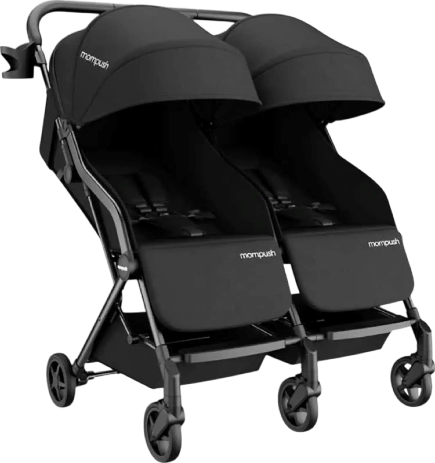 Mompush Lithe Double Travel Lightweight Twin Stroller Infant and Toddler New