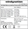 WindyNation MSPK-100W-15 Solar Panel Complete Kit 100W P30L LCD Controller with 1500W VertaMax Power Inverter for 12 Volt Battery Systems New