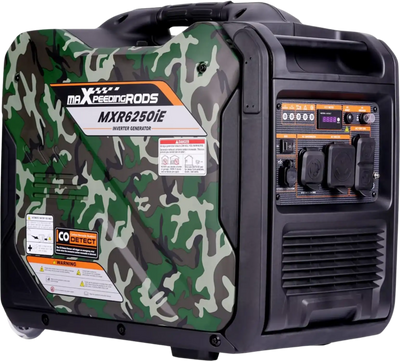 Maxpeedingrods MXR6250IE-US Inverter Generator 5000W/5500W Low THD Electric Start RV Ready and CO Alert Gas New