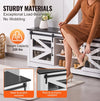 Vevor Hall Tree Entryway Bench 59" with LED Coat Rack Shoe Storage and 12 Hooks New