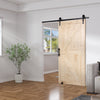 Vevor Barn Door and Hardware Kit 36" x 84" Smooth and Quiet Wood Sliding Door Kit New