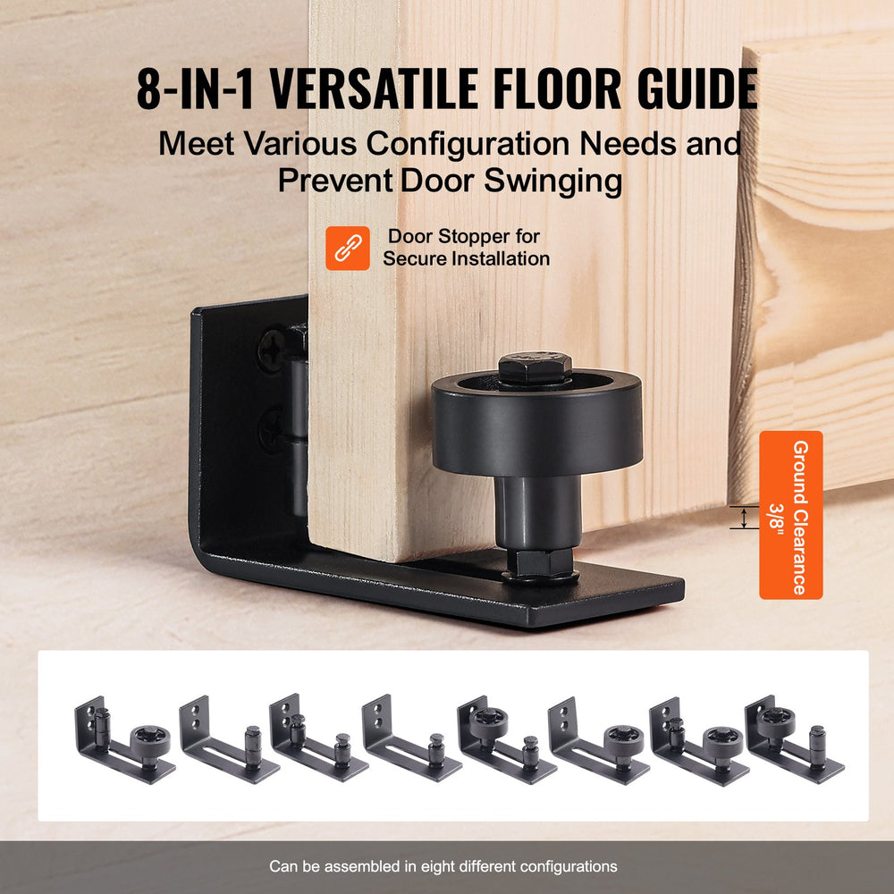 Vevor Barn Door and Hardware Kit 42" x 84" Smooth and Quiet Wood Sliding Door Kit New