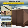 Vevor Camping Gazebo Tent 10' x 10' 6 Sided Pop Up Canopy Screen For 8 People With Storage Bag New