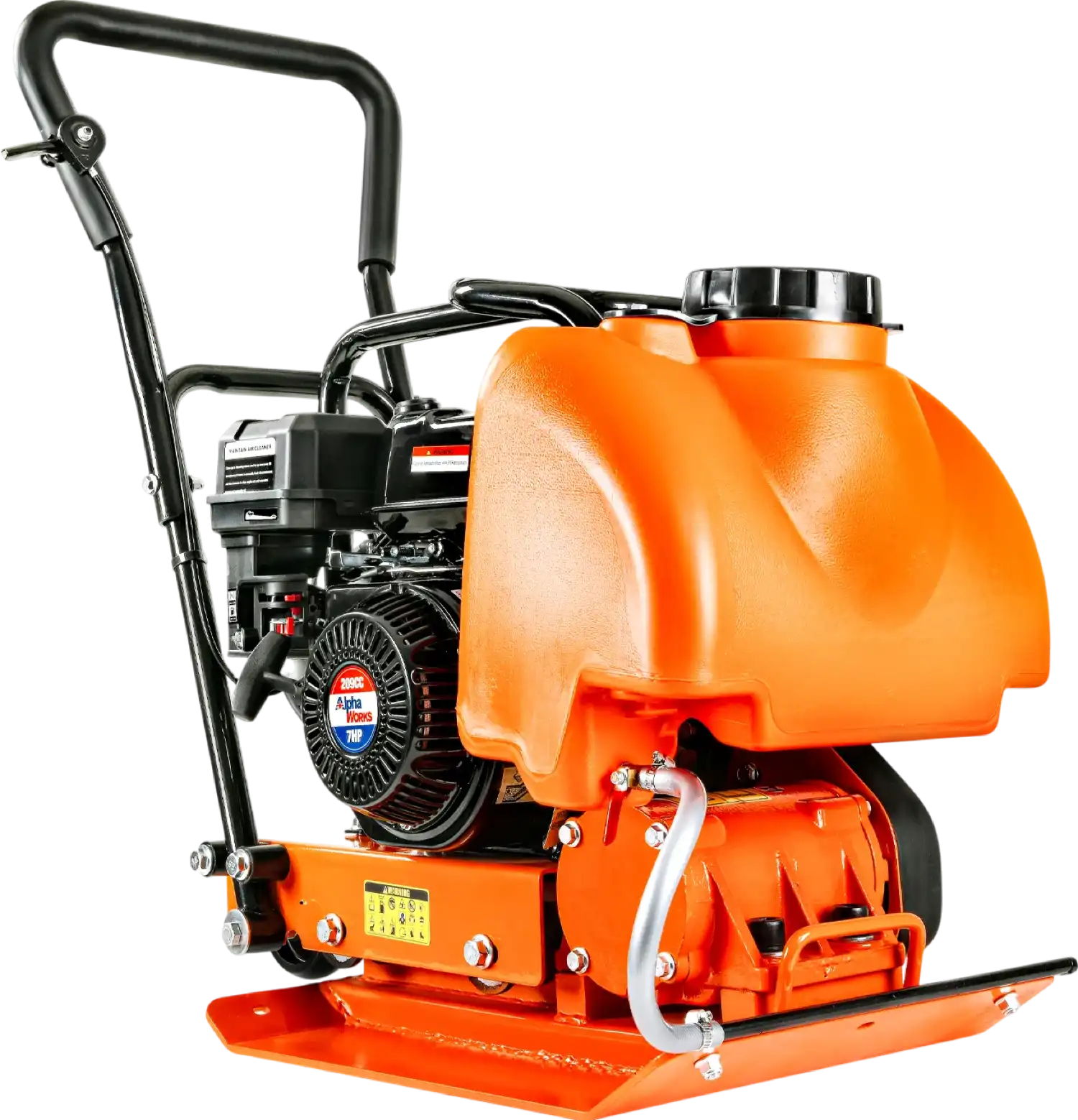 Super Handy GUO119 Plate Compactor with Water Tank 7HP 4200lbs Impact Force New