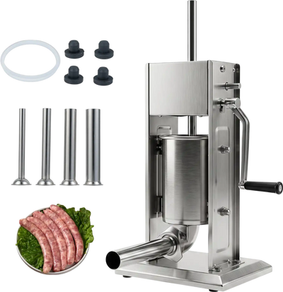 Costway Manual Sausage Stuffer 2-Speed 4 Tubes Commercial Home 30912338 New