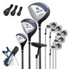 Mens LeftHanded Complete Golf Clubs and Bag Set Portable Lightweight Golf Stand Bag-Blue - Gallery View 1 of 10