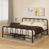 Full/Queen Size Metal Bed Frame with Headboard and Footboard-King Size - Gallery View 1 of 10