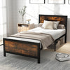 Metal Bed Frame with Headboard and Footboard-Twin Size - Gallery View 1 of 10