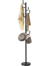 Metal Coat Rack Stand with 8 Sturdy Hooks and Metal Base
