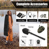 Multipurpose shovel with carry bag and accessories for the Metal Detector, enhancing convenience for treasure hunting.