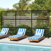 Set of 2 metal privacy screens with mesh surface, perfect for outdoor areas, providing ventilation and stylish.