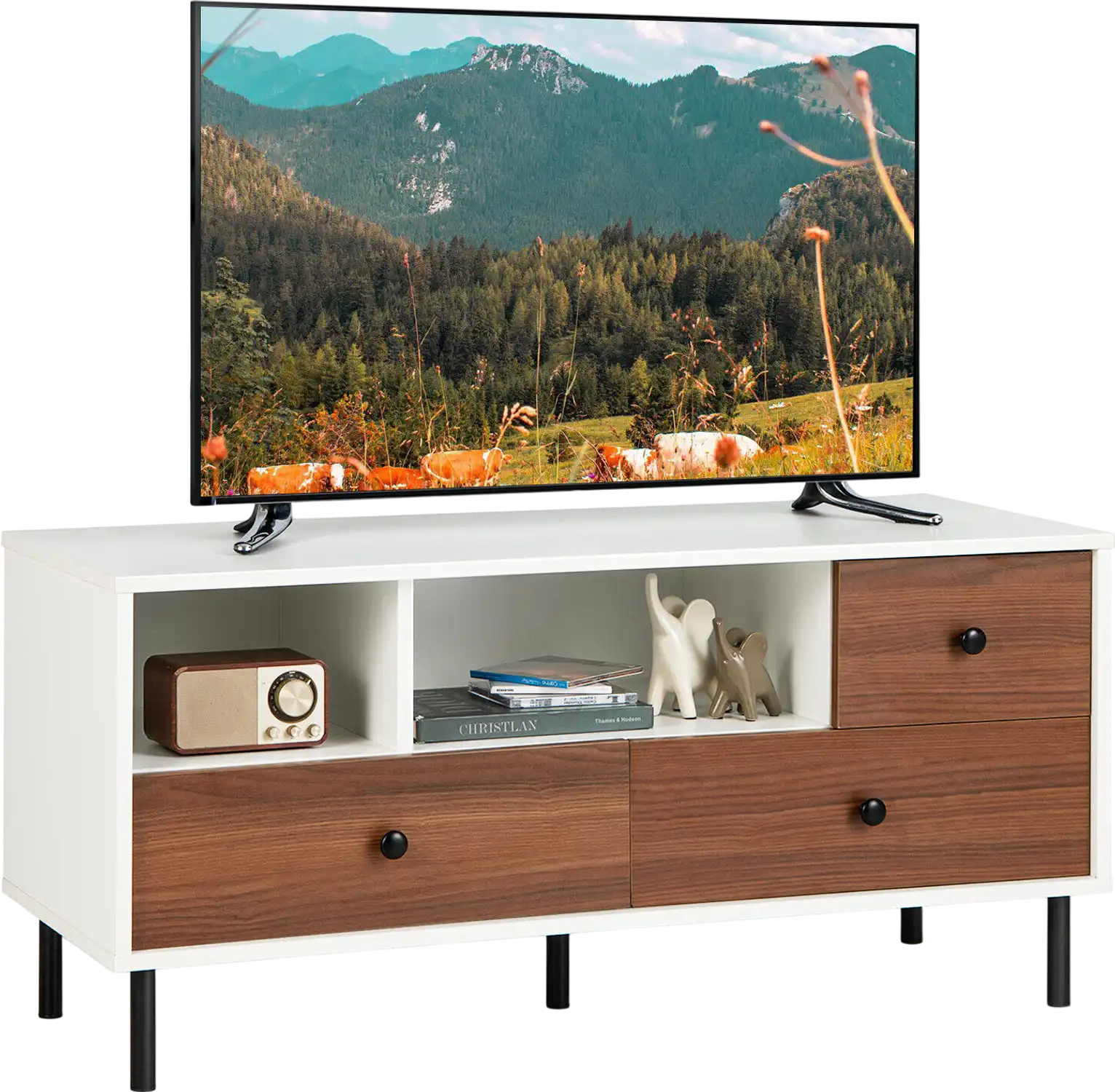 Costway Mid-Century TV Stand for 50